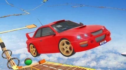 The "Ramp Car Stunts" does not have dozens of stunt cars but the graphics and controls of the game are top-notch.
