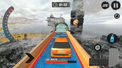 The "Ramp Car Stunts Racing" is an offline car stunt game for android devices.