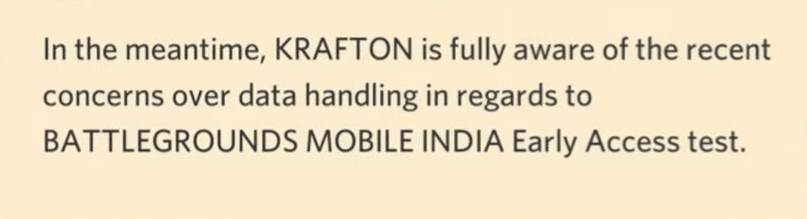 Krafton's reply Battlegrounds Mobile India is safe