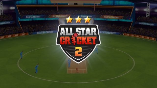 All Star Cricket 2 video game's starting screen.