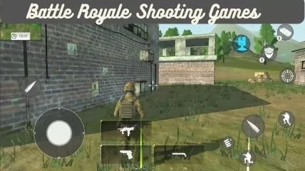 In game view of battle royale shooting games which is exactly look like PUBG Mobile game.