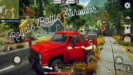 In game look of royale battle survivor game which similar to PUBG.