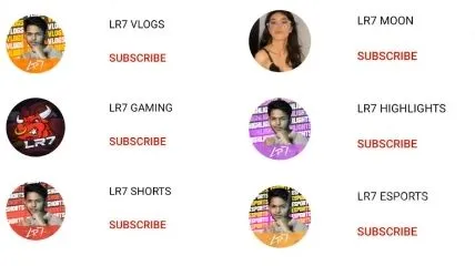 Lokesh Gamers  YouTube channel list in which he is sharing free fire content.