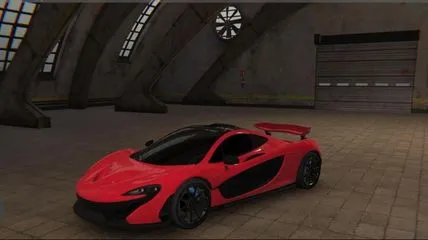 Red color decent car is ready for customization in Apex Racing gadi game