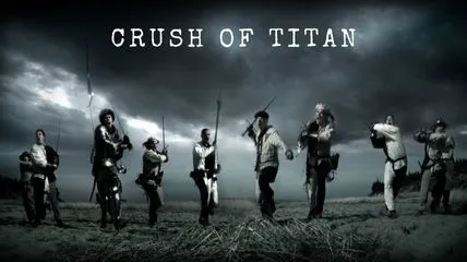 Soldiers holding swards in Crush of Titan game.
