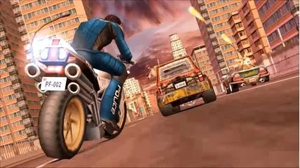 biker are trying to complete mission by killing enemies.