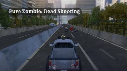 Killing zombies with his cars in Pure Zombie Dead Shooting game
