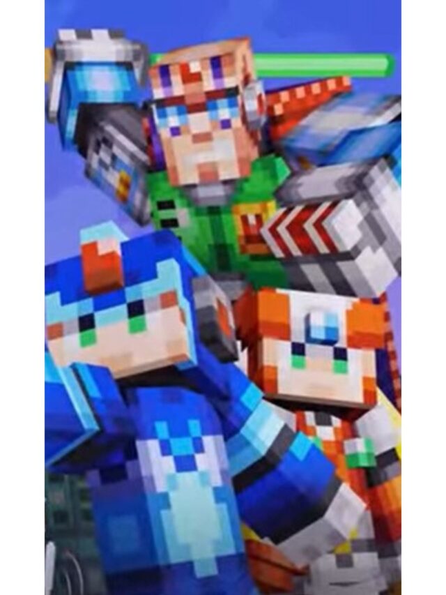 The Combo of Mega Man x and Minecraft Poster