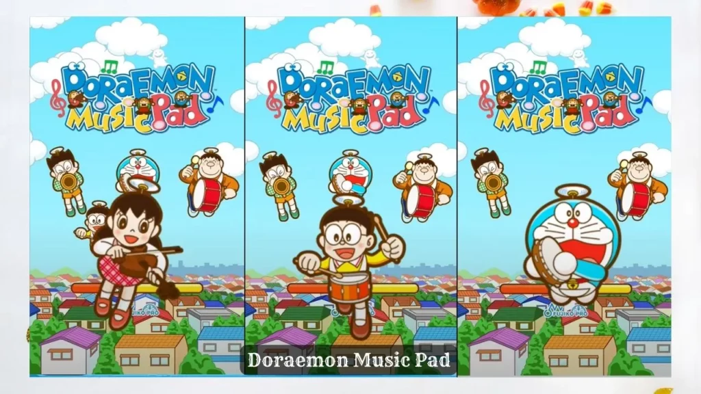 Doraemon Music Pad starting screen.