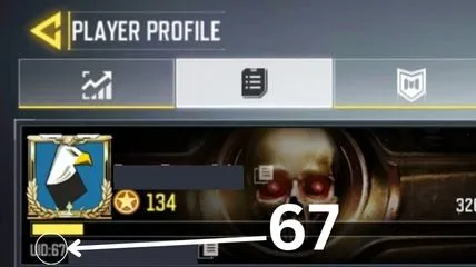 A profile of Call of Duty Mobile user and checking his UID's first two digits.
