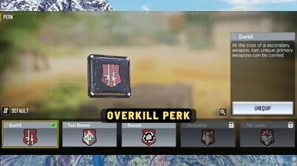 Overkill park with its description.