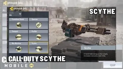 Call of Duty Mobile Scythe which known as death machine gun.