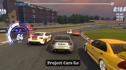 Many racing are on the racing track doing challenging race with each other in Project cars go game.