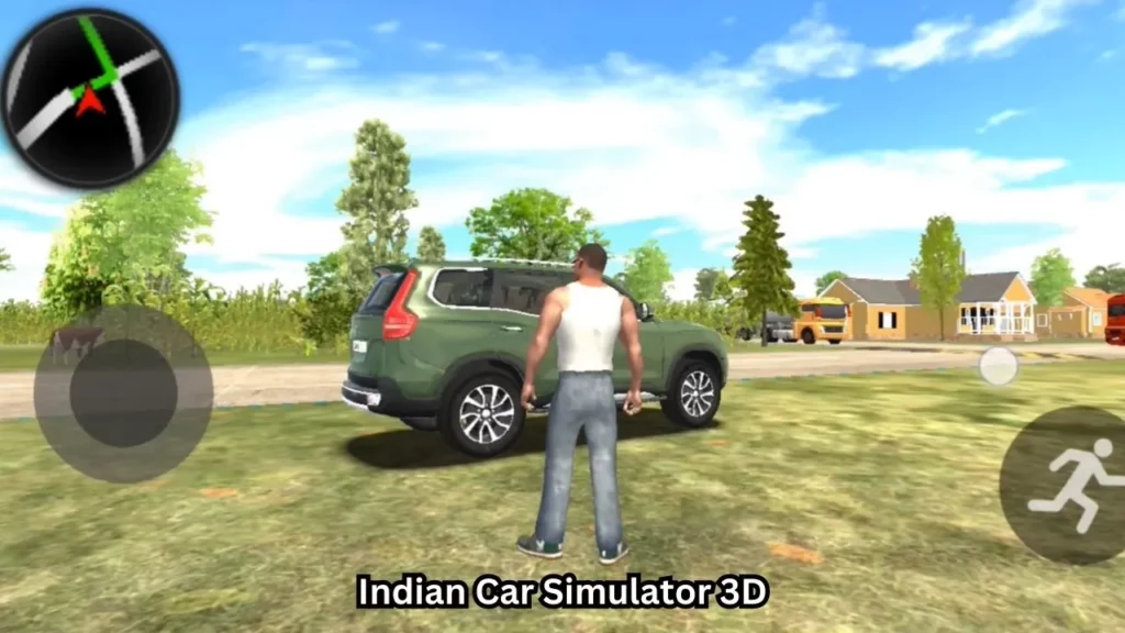 The main protagonist of the game is going to drive a green suv in Indian Car Simulator 3D game.