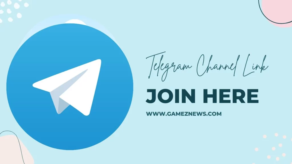 Join GamezNews Telegram Link