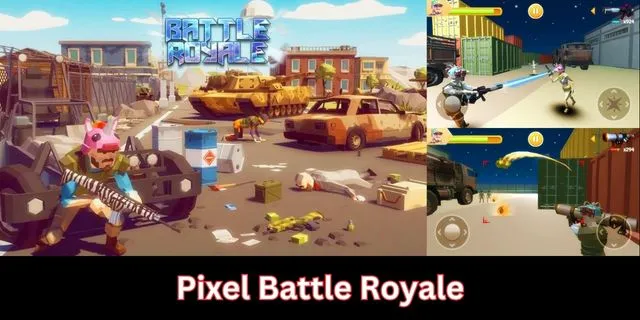 Pixel Battle Royale offline battle royale games' poster.