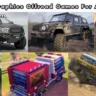 Multiple offroad game's vehicles in the list of Best 4x4 High Graphics Offroad Games For Android.