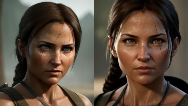 angary Lara craft's face and she is also most popular female characters in video games.